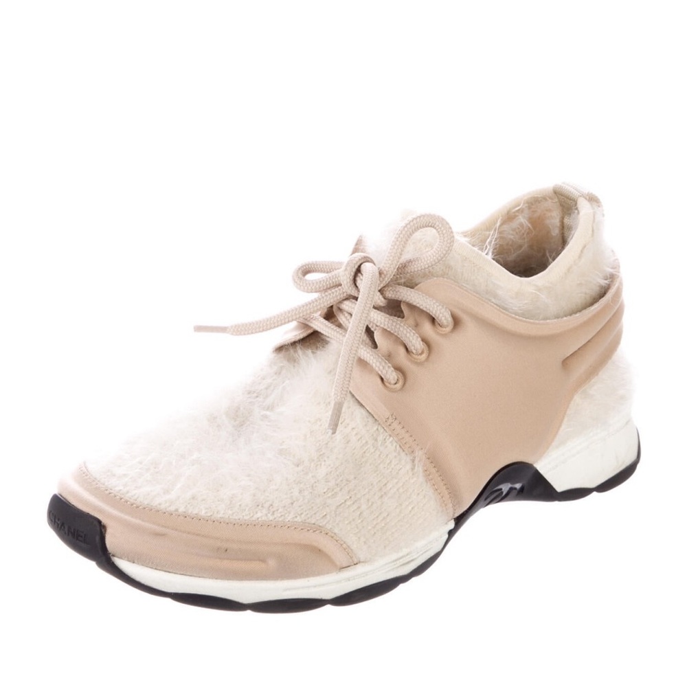 Chanel Women's LowTop Neutral Sneakers - Picture 2 of 5